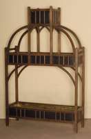 Jugendstil-Etagere, Östereich, um 1905, dreistufig ausgefÜhrt, außergewÖhnlich groß, feingliedrige Arbeit, reprÄsentativ, ca. 123x 81x27 cm