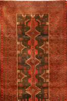 Belutch alt, Persien, um 1950, Wolle auf Wolle, ca. 224 x 120 cm, Schätzwert: 950.- EURO, EHZ: 2-3, gesamt guter Zustand, gereinig t.