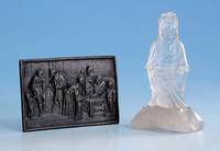 Plakette, historizist. um 1780/1830, Darstellung: Anmeldung von SchÜlern zum Unterricht, Bronze patiniert, nach altrÖm. Vorbild, ca. 10 x 7 cm