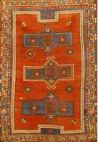 Fachralo Kazak Antik, Kaukasus, um 1900, Wolle auf Wolle, ca. 203 x 134 cm, SchÄtzwert: 1800.- EURO, EHZ: 4-5, selten und sammelwÜrdig , schÖne ...