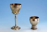 Becher, Hanau um 1910/15, nach altem Vorbild, 950er Silber, Einzelanfertigung, ca. 11 cm, ca. 190 g