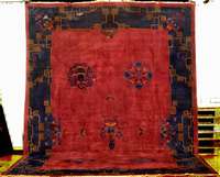 Traumhafter Peking Antik (signiert), China, signierung von der Familie ji-dun, um 1900, sehr feine hochwertige glanzreiche Korkwolle (importiert von ...