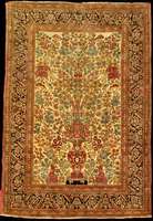 Esfahan Antik (Bildmotiv), Zentralpersien, reine Pflanzenfarben, 19.Jahrhundert (ca. um 1 890/1900), gute feine Korkwolle geknüpft auf B aumwolle, ...