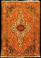 Farahan Antik, Westpersien Sarough-Gebiet, reine Pflanzenfarben, 19.Jahrhundert (ca. um 1 860/1870), gute alte Wolle geknüpft auf Baumwo lle, ca. ...