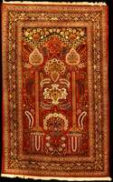 Keschan Kork Alt, Zentralpersien, um 1910/1 920, hochwertige feine fetthaltige Korkwolle g knüpft auf Baumwolle, ca. 203 x 126 cm, feine und feste ...
