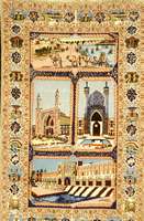 Esfahan fein, Persien, ca. 20 Jahre, Korkwolle mit und auf Seide, ca. 176 x 110 cm, Schätzwert: 3900.- EURO, EHZ: 2, altersbedingt in einen sehr ...