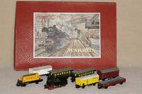 MÄrklin-Starpackung, 60er Jahre, Spur HO, mit Dampflok Nr. 3029, mit versch. GÜter- und Personenwagen, Fkt. der Lok nicht gepr., alle Wagen l. ...
