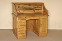 RollbÜro, deutsch, um 1910, Eiche massiv, auf Rahmen gearbeitet, Inneneinrichtung mit AblagefÄchern und 2 Schubladen, sehr gute Verarbeitung, ...