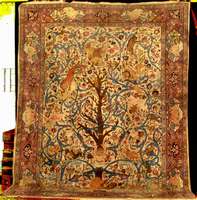 Seltener Agra Antik (Lebensbaum-Motiv), Ind ien, um 1900/1910, gute alte Wolle geknüpft auf Baumwolle, ca. 375 x 280 cm, feine und feste Knüpfung, ...