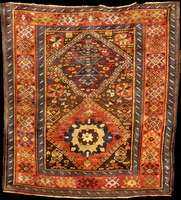 Kazak Antik (wohl Karagashli), Südwest Kauk asus, Naturfarben, gute alte Wolle auf Wolle ( schön hochflorig), ca. 175 x 162 cm (sehr selt enes Ma? ...
