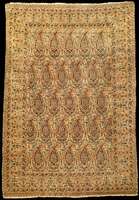 Kerman Lawer Antik, Südpersien, um 1900/191 0, Naturfarben, feine Wolle geknüpft auf Baumw olle, ca. 194 x 138 cm, feine und feste Knüpfu ng, ...