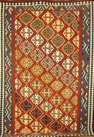 Ghaschgai Kelim, Persien, ca. 50 Jahre, Wolle auf Wolle, ca. 302 x 212 cm, Schätzwert: 1600.- EURO, EHZ: 2