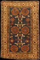 Blattgabel Shirwan Antik, SÜdrußland Ostkau kasus Kuba-Gebiet, Naturfarben, um 1900, gute alte Wolle auf Wolle, ca. 200 x 133 cm, mittel feine ...
