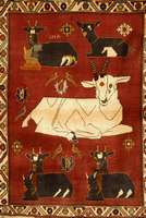 Shasavan Alt, Persien, ca. 60 Jahre, Wolle auf Baumwolle, ca. 155 x 115 cm, SchÄtzwert: 1100.- EURO, EHZ: 2