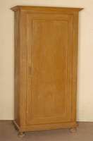 eintÜriger Kleiderschrank, deutsch/Pfalz, um 1830, ausgesuchtes Weichholz, Front auf Rahmen gearbeitet, sogenannte Ziehmalerei in sehr feiner ...