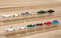 Konvolut 6 Wiking-Autos, 1:87, 1952-1971, VW KÄfer-Cabrio (m. Pers.), MB 300 SL, Borgward, MB-300-Adenauer, MB 500 SL, RR, fast unbespielt