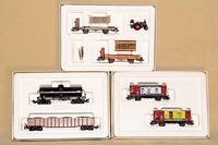 3 Wagen-Sets, MÄrklin, 1997, 1998 u. 2002, Spur HO, GÜterwagen-Set "SZD" Nr. 47899, "Wirtschaftswunder" Nr. 48782 und ...