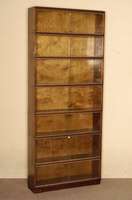Vielzweck- bzw. BÜcherschrank, England, um 1920, System Minty Oxford, Rotholz, verglaste SchiebetÜren, schÖnes praktisches MÖbel, ...