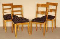 2 StÜhle, im Biedermeierstil, StilmÖbel, Kirschbaum massiv, sehr stabil, nach altem Vorbild, gut gearbeitet, leichte Gebrauchsspuren, ca. ...