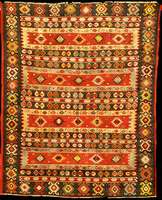 Sarkoy Kelim Antik, Türkei, Naturfarben, 19 .Jahrhundert (um 1890), Wolle auf Wolle, ca. 2 60 x 214 cm (seltenes Ma?), feine Knüpftechnik , ...
