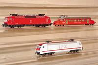 E-Lok, MÄrklin, 80er Jahre, Spur HO, rot, lt. Einl. intakt, l. bespielt
