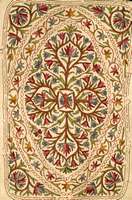 Filzteppich, Persien, um 1940, Filz mit Wolle bestickt, ca. 177 x 121 cm, Schätzwert: 1200.- EURO, Nomadenarbeit, EHZ: 3