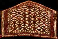 Seltener Asmalyk Antik, Turkmenistan, reine Pflanzenfarben, 19.Jahrhundert (um 1880/1890) , feine alte Wolle auf Wolle, ca. 130 x 84 cm, feine bis ...