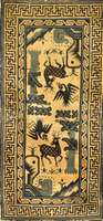 Pow Tow Antik, China, um 1900, Wolle auf Baumwolle, ca. 127 x 62 cm, Schätzwert: 2500.- EURO, EHZ: 3