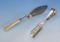 Spargelzange 800er Silber, deutsch um 1890, Sy & Wagner, einer der berÜhmtesten Silber- schmiede Deutschlands, Gew. ca. 210 g, L. ca. 26 cm, ...