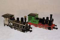 Dampflok, MÄrklin, Spur 1, 90er Jahre, bez. Max Lok 01, Metall, bunt lackiert, L. ca. 26,5 cm, Fkt. nicht geprÜft