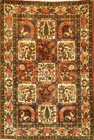 Bachtiar fein, Persien, ca. 30 Jahre, Korkwolle, ca. 185 x 127 cm, Schätzwert: 1300.- EURO, EHZ: 2, altersbedingt in einen se hr guten ...