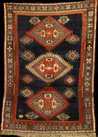 Schirwan Antik, Südrussland Kaukasus, reine Pflanzenfarben, 19.Jahrhundert, Wolle auf Woll e, ca. 182 x 128 cm, EHZ: 4, feine bis mittelf eine ...