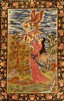Täbriz fein, Persien, um 1950, Korkwolle, ca. 153 x 102 cm, Schätzwert: 3200.- EURO, ca. 550.000 Kn/qm, EHZ: 2, altersbedingt in einen perfekten ...