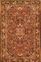 Keschan, Persien, um 1930, Wolle auf Baumwolle, ca. 196 x 128 cm, Schätzwert: 4500.- EURO, EHZ: 2-3, altersbedingt in einen guten ...