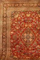 Keschan Kork alt, Persien, um 1920, Wolle a uf Baumwolle, ca. 352 x 264 cm, Schätzwert: 15000.- EURO, EHZ: 2, altersbedingt in einen p erfekten ...