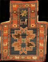 Salztasche Sumakh, Persien, um 1930, Wolle auf Wolle, ca. 46 x 36 cm, Schätzwert: 1200.- EURO, EHZ: 2, altersbedingt in einen hervorrag end guten ...