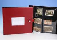 2 Alben mit Notgeld, reiche Sammlung, vielfach kassenfrisch bzw. stÄrker gebraucht, Hochinflation, deutsch, zwischen 1920 und 1923 , Schwerpunkt: ...