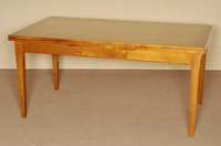 Ausziehtisch, im Biedermeierstil, Kirschbaum massiv, Kirschbaumfurnier, StilmÖbel, nach altem Vorbild, mit 2 Schubladen, leichte Gebrauchsspuren, ...