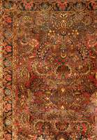 Sarogh Antik (Us Re-import) halber Teppich, Westpersien, um 1890, Korkwolle auf Baumwolle , ca. 145 x 125 cm, SchÄtzwert: 1600,- EURO, E hz: 2