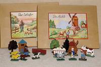 Holzspielzeug, Erzgebirge, 30er Jahre, "Die MÜhle", unbespielt, im orig. Karton, Teil einer Serie best. aus 6 versch. KÄsten, ...