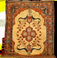 Weissgrundiger Antiker "Khoi" Tabriz, Nordpe rsien, reine Pflanzenfarben, um 1900/1910, Wol le auf Baumwolle, ca. 390 x 280 cm, feine bis ...