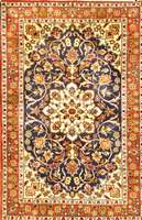 Esfahan Alt, Persien, ca. 50 Jahre, Wolle auf Baumwolle, ca. 158 x 105 cm, Schätzwert: 2000.- EURO, EHZ: 2, altersbedingt in einen se hr guten ...