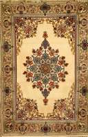 Esfahan fein, Persien, ca. 15 Jahre, Korkwolle mit und auf Seide, ca. 104 x 71 cm, Schätzwert: 1600.- EURO, EHZ: 2