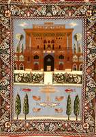 Esfahan fein, Persien, ca. 10 Jahre, Korkwolle mit und auf Seide, ca. 90 x 70 cm, Schätzwert: 1900.- EURO, EHZ: 2