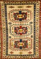 Kars Kazak, TÜrkei, ca. 50 Jahre, Wolle auf Wolle, SchÄtzwert: 1500.- EURO, EHZ: 2, ca. 19 5 x 135 cm