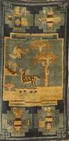 Pow Tow Antik, China, um 1900, Wolle auf Baumwolle, ca. 113 x 60 cm, Schätzwert: 3300.- EURO, EHZ: 3