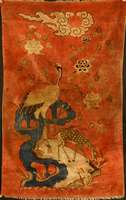 Pow Tow Antik, China, um 1900, Wolle auf Baumwolle, ca. 156 x 98 cm, SchÄtzwert: 6000.- EURO, EHZ: 3 (altersbedingt insgesamt in einen guten ...