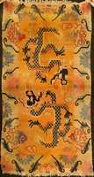 Tibet Drachenteppich Antik, Tibet, um 1900, Wolle auf Baumwolle, ca. 160 x 87 cm, SchÄtzwert: 3300.- EURO, EHZ: 4-5