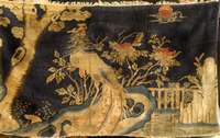 Pow Tow Antik, China, um 1900, Wolle auf Baumwolle, ca. 180 x 104 cm, Schätzwert: 3800.- EURO, EHZ: 4, seltenes Querformat, sch? ne alte ...