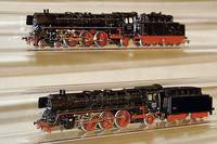 Dampflok mit Tender, MÄrklin, 50er Jahre, Spur HO, F 800 (3008), Tender nicht dazugehÖrend, Aufschrift 3027, Vorderachse der Lok lose, Teile ...